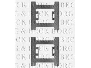 BORG & BECK BBK1196 priedų komplektas, diskinių stabdžių trinkelės 
 Stabdžių sistema -> Diskinis stabdys -> Stabdžių dalys/priedai