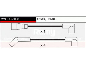 DELCO REMY DRL108 uždegimo laido komplektas 
 Kibirkšties / kaitinamasis uždegimas -> Uždegimo laidai/jungtys
GHT263