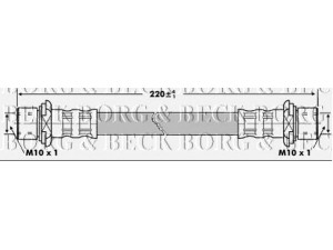 BORG & BECK BBH6858 stabdžių žarnelė 
 Stabdžių sistema -> Stabdžių žarnelės
9094702874