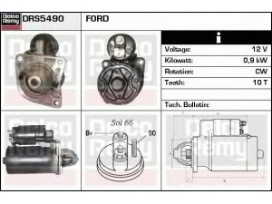 DELCO REMY DRS5490 starteris 
 Elektros įranga -> Starterio sistema -> Starteris
6164752, 87BB-11000-GA