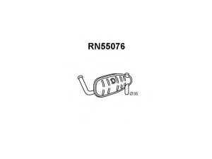 VENEPORTE RN55076 galinis duslintuvas 
 Išmetimo sistema -> Duslintuvas
7700571354, 7700584051, 7700586877