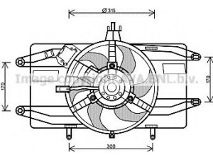 AVA QUALITY COOLING FT7555 ventiliatorius, radiatoriaus 
 Aušinimo sistema -> Oro aušinimas
46737731