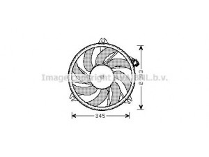 AVA QUALITY COOLING PE7523 ventiliatorius, radiatoriaus