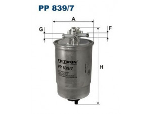 FILTRON PP839/7 kuro filtras 
 Techninės priežiūros dalys -> Papildomas remontas
6N0127401F, 1GD127401, 6N0127401F