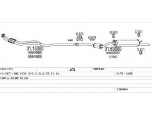MTS C360004008403 išmetimo sistema 
 Išmetimo sistema -> Išmetimo sistema, visa