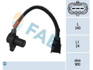 FAE 79356 jutiklis, alkūninio veleno impulsas 
 Variklis -> Variklio elektra
39180 4A101, 39180 4A410
