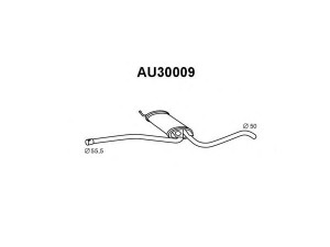 VENEPORTE AU03009 priekinis duslintuvas 
 Išmetimo sistema -> Duslintuvas
4B0253409CD