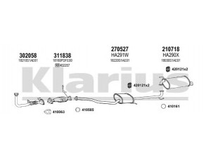 KLARIUS 420257E išmetimo sistema 
 Išmetimo sistema -> Išmetimo sistema, visa