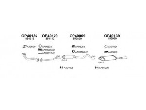 VENEPORTE 400132 išmetimo sistema 
 Išmetimo sistema -> Išmetimo sistema, visa