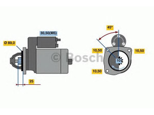 BOSCH 0 001 263 010 starteris