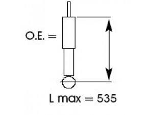 KYB 343314 amortizatorius 
 Pakaba -> Amortizatorius
4853142061, 4853142071, 4853142072