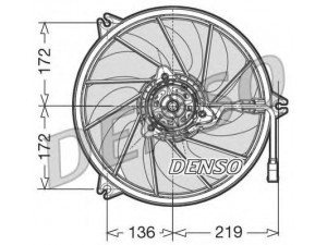 DENSO DER21008 ventiliatorius, radiatoriaus
1253C7, 1253C7