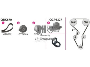 JP GROUP 4114102719 vandens siurblio ir paskirstymo diržo komplektas 
 Diržinė pavara -> Paskirstymo diržas/komplektas -> Paskirstymo diržas/komplektas
0816E0, 0816H6, 0829C7, 083020