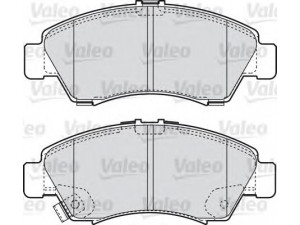 VALEO 598760 stabdžių trinkelių rinkinys, diskinis stabdys 
 Techninės priežiūros dalys -> Papildomas remontas
45022-S04-E50, 45022-S04-G00, 45022-S04-G01