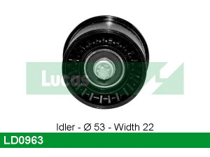 LUCAS ENGINE DRIVE LD0963 įtempiklio skriemulys, paskirstymo diržas