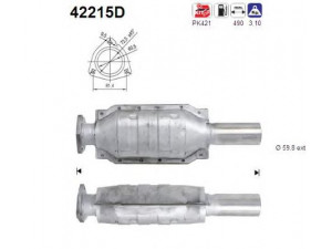 AS 42215D katalizatoriaus keitiklis