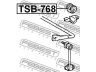 FEBEST TSB-768 skersinio stabilizatoriaus įvorių komplektas 
 Ašies montavimas/vairavimo mechanizmas/ratai -> Stabilizatorius/fiksatoriai -> Sklendės
48818-53030