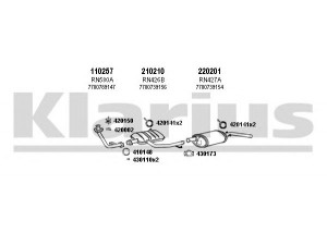 KLARIUS 720604E išmetimo sistema 
 Išmetimo sistema -> Išmetimo sistema, visa