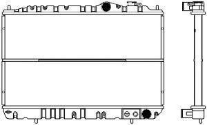 SAKURA  Automotive 1221-0205 radiatorius, variklio aušinimas