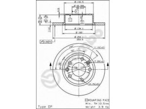 BREMBO 08.5646.10 stabdžių diskas 
 Dviratė transporto priemonės -> Stabdžių sistema -> Stabdžių diskai / priedai
7700715165