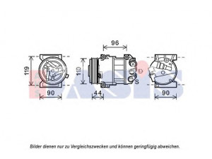 AKS DASIS 852684N kompresorius, oro kondicionierius 
 Oro kondicionavimas -> Kompresorius/dalys
51883102