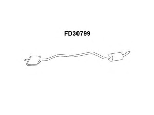 VENEPORTE FD30799 priekinis duslintuvas 
 Išmetimo sistema -> Duslintuvas
6581533