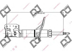 DJ PARTS DS1294GS amortizatorius 
 Pakaba -> Amortizatorius
546503A000, 546503A200