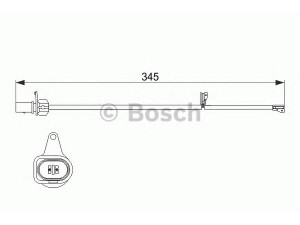 BOSCH 1 987 474 507 įspėjimo kontaktas, stabdžių trinkelių susidėvėjimas 
 Stabdžių sistema -> Susidėvėjimo indikatorius, stabdžių trinkelės
8R0 615 121 A, 8R0 615 121 A