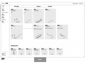 DINEX 147200011 išmetimo sistema 
 Išmetimo sistema -> Išmetimo sistema, visa