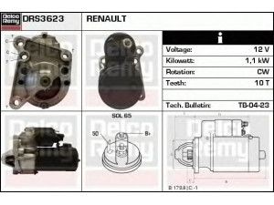 DELCO REMY DRS3623 starteris 
 Elektros įranga -> Starterio sistema -> Starteris
7700100647