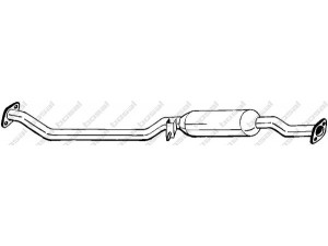 BOSAL 171-273 vidurinis duslintuvas 
 Išmetimo sistema -> Duslintuvas
E303-40-600, E303-40-600A, E303-40-600A9A