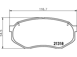 MINTEX MDB2819 stabdžių trinkelių rinkinys, diskinis stabdys