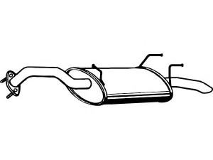 FENNO P4068 galinis duslintuvas 
 Išmetimo sistema -> Duslintuvas
20100-AV610, 20100-AV715, 20100-AV716