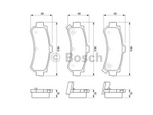 BOSCH 0 986 424 734 stabdžių trinkelių rinkinys, diskinis stabdys 
 Techninės priežiūros dalys -> Papildomas remontas
44060 0M890, 44060 0M892, 44060 0M8X0