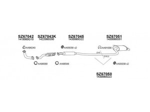VENEPORTE 670004 išmetimo sistema 
 Išmetimo sistema -> Išmetimo sistema, visa