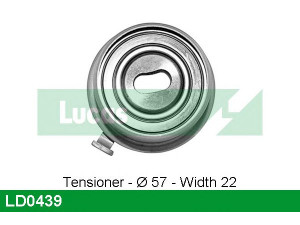 LUCAS ENGINE DRIVE LD0439 įtempiklio skriemulys, paskirstymo diržas