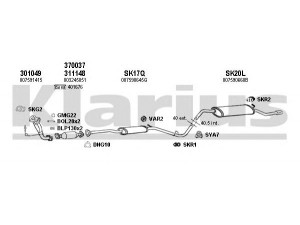 KLARIUS 780011U išmetimo sistema 
 Išmetimo sistema -> Išmetimo sistema, visa