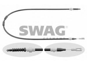 SWAG 30 92 6455 trosas, stovėjimo stabdys 
 Stabdžių sistema -> Valdymo svirtys/trosai
7 201 624, 7M0 609 701 B, 7M3 609 701 C