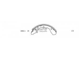 ASHUKI M066-01 stabdžių trinkelių komplektas 
 Techninės priežiūros dalys -> Papildomas remontas
0 986 487 366/BOSCH, 562703/VALEO