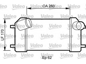 VALEO 818826 tarpinis suslėgto oro aušintuvas, kompresorius 
 Variklis -> Oro tiekimas -> Įkrovos agregatas (turbo/superįkrova) -> Tarpinis suslėgto oro aušintuvas
FTP8030