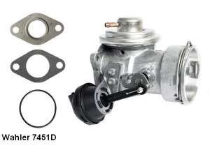 WAHLER 7451D ERG vožtuvas 
 Kuro mišinio formavimas -> Išmetimo emisijos valdymas -> Išmetamųjų dujų recirkuliacija -> EGR vožtuvas/įsiurbimo kolektorius
03G 131 501 A, 03G 131 501 M, 03G 131 501 A
