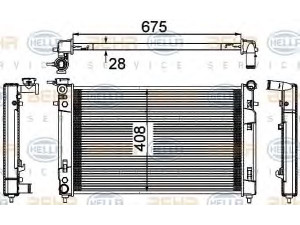 HELLA 8MK 376 781-381 radiatorius, variklio aušinimas
92142854