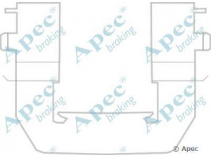 APEC braking KIT1164 priedų komplektas, stabdžių trinkelė 
 Stabdžių sistema -> Būgninis stabdys -> Dalys/priedai