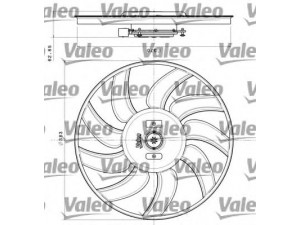 VALEO 696350 ventiliatorius, radiatoriaus 
 Aušinimo sistema -> Oro aušinimas
8K0959455G, 8K0959455K