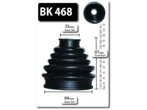 SHAFTEC BK468 gofruotoji membrana, kardaninis velenas 
 Ratų pavara -> Gofruotoji membrana