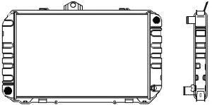 SAKURA  Automotive 1461-0287 radiatorius, variklio aušinimas