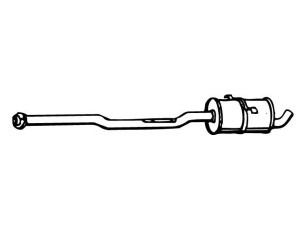 WALKER 08166 vidurinis duslintuvas 
 Išmetimo sistema -> Duslintuvas
1328163, 1328967, 1357077