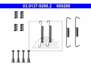 ATE 03.0137-9288.2 priedų komplektas, stovėjimo stabdžių trinkelės 
 Stabdžių sistema -> Rankinis stabdys
34 41 0 002 718, 34 41 0 005 300