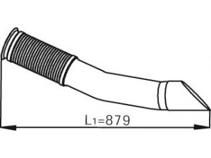 DINEX 54244 išleidimo kolektorius 
 Išmetimo sistema -> Išmetimo vamzdžiai
930.490.0419
