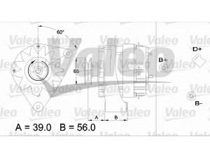 VALEO 433455 kintamosios srovės generatorius 
 Elektros įranga -> Kint. sr. generatorius/dalys -> Kintamosios srovės generatorius
5701-D3, 5701D3, 5705-89, 5705-JN